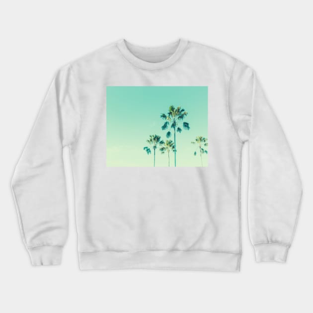 coconut palm tree california Crewneck Sweatshirt by Oonamin